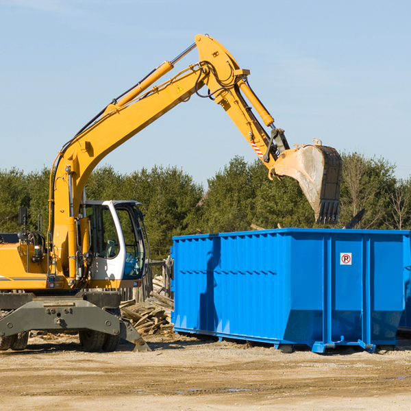 are there any restrictions on where a residential dumpster can be placed in Hamilton